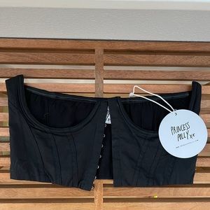 Saturday Sinner Corset Black Size 4,Princess Polly